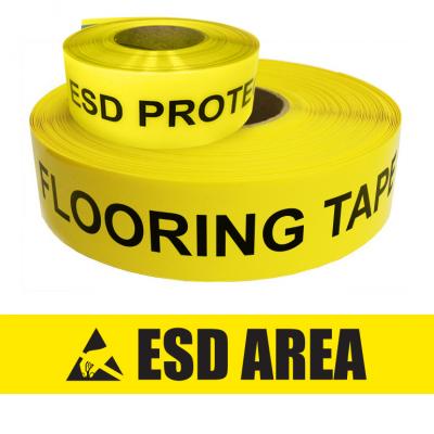 ESD Yellow Marking Tape DuraStripe IN-LINE Ergomat Floor Tape 10 cm x 15 m Yellow Roll Type D